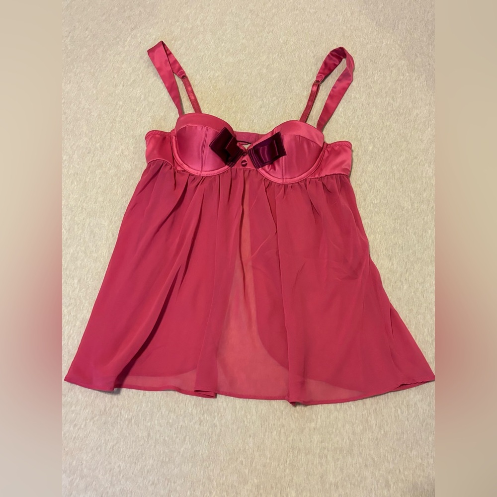 ❗️SALE✨New✨Victoria's Secret Rosy Pink Babydoll Lingerie🔥✨